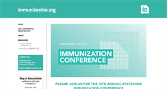 Desktop Screenshot of immunizeohio.org